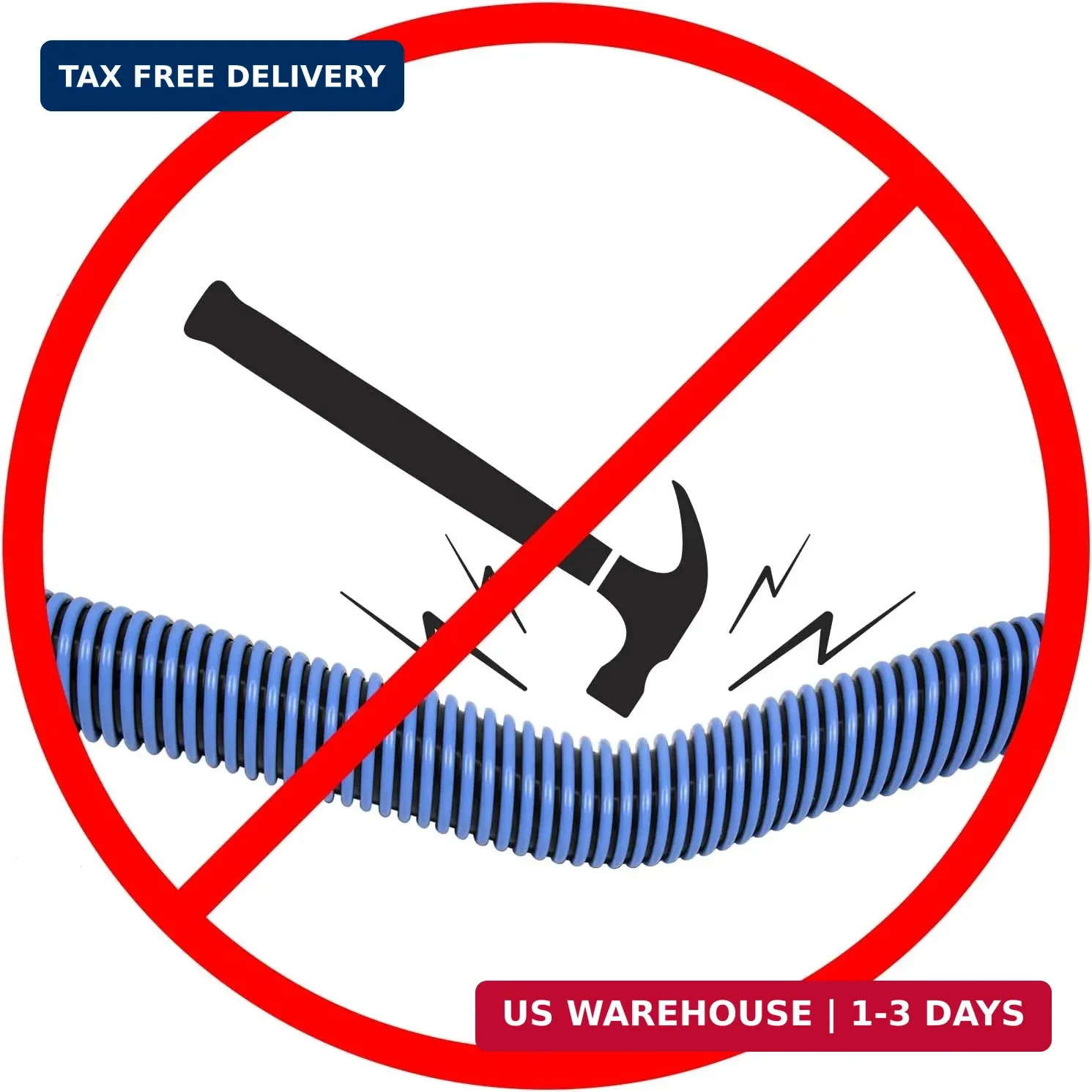 Poolmaster Manual Pool Vacuum Hose, 35 Ft x 1-1/2&Prime; for Inground & Above Ground P