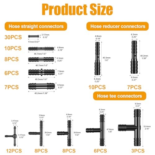 Vacuum Hose Automotive Kit High Performance Silicone Vacuums Hose Kit 6PCS 5FT
