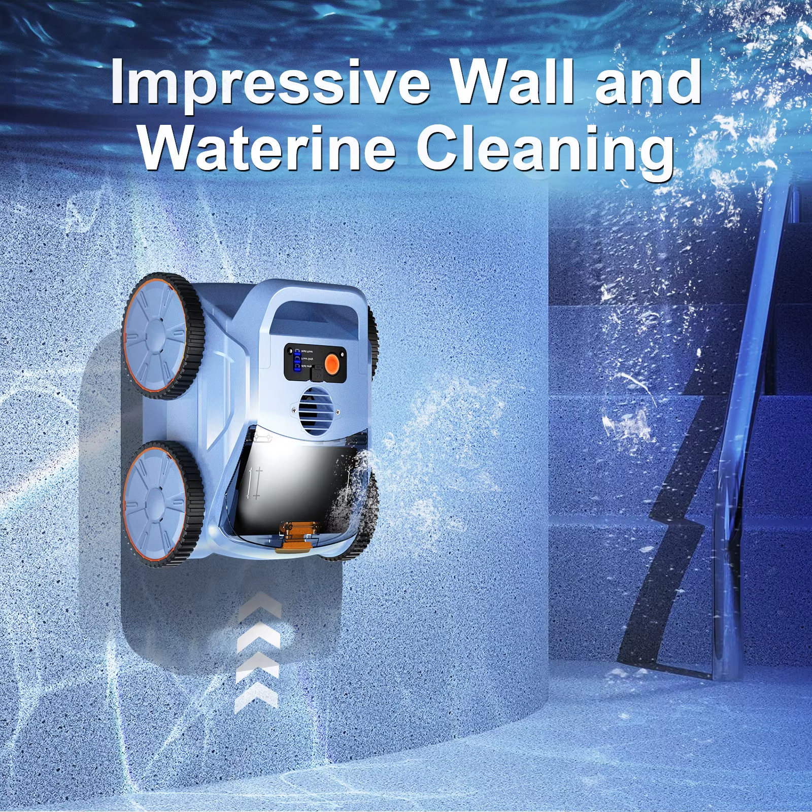 Pool Vacuum up to 180 Mins Run Time, Robotic Pool Cleaner above Ground for Ingro