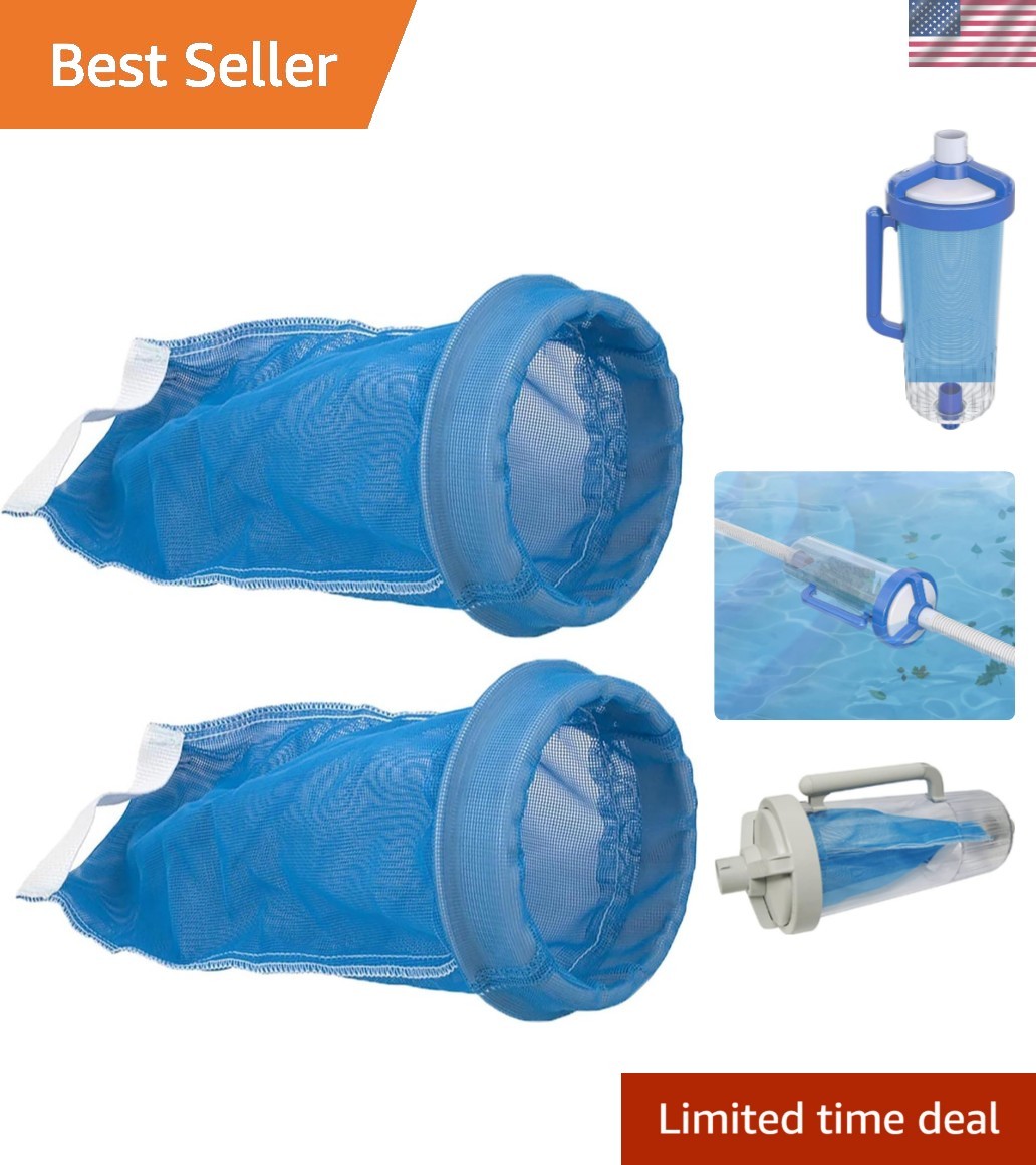 2 Pack Permanent Bag Replacement for Hayward W530 Leaf Canister Cleaner