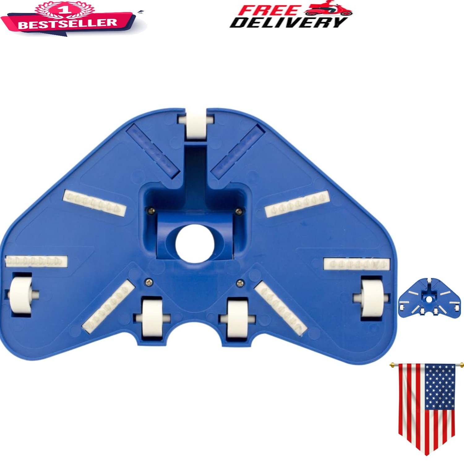 Durable Battery-Powered Pool Cleaner Vacuum Head – Efficient 30,000 ML Capacity