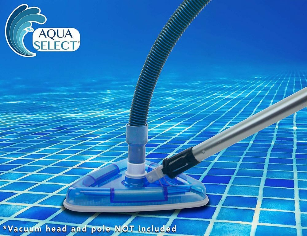 Aqua Select Swimming Pool 1¼ » Vacuum Hose For Cleaning Pool w/ Hose Helper