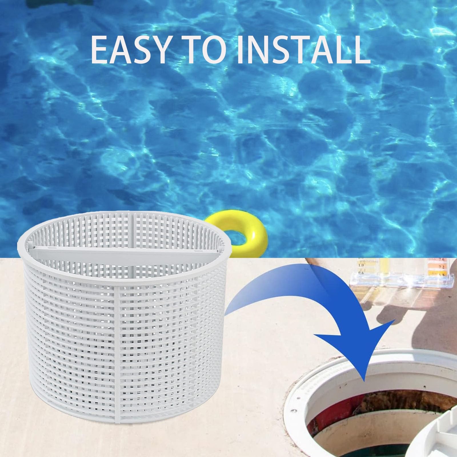 Pool Skimmer Basket Replacement Heavy Duty ABS Plastic For Hayward SP1082
