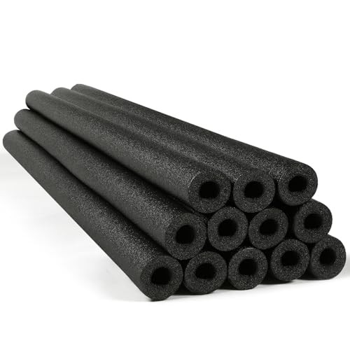 12 Pack Pool Noodles Foam Swim Noodles 52 Inch Jumbo Hollow Swimming Black