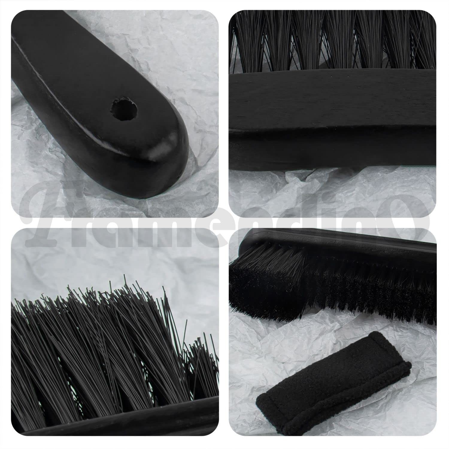 Wooden Billiards Pool Table and Rail Brush Set Wood Billiard Cleaner Cleanin…