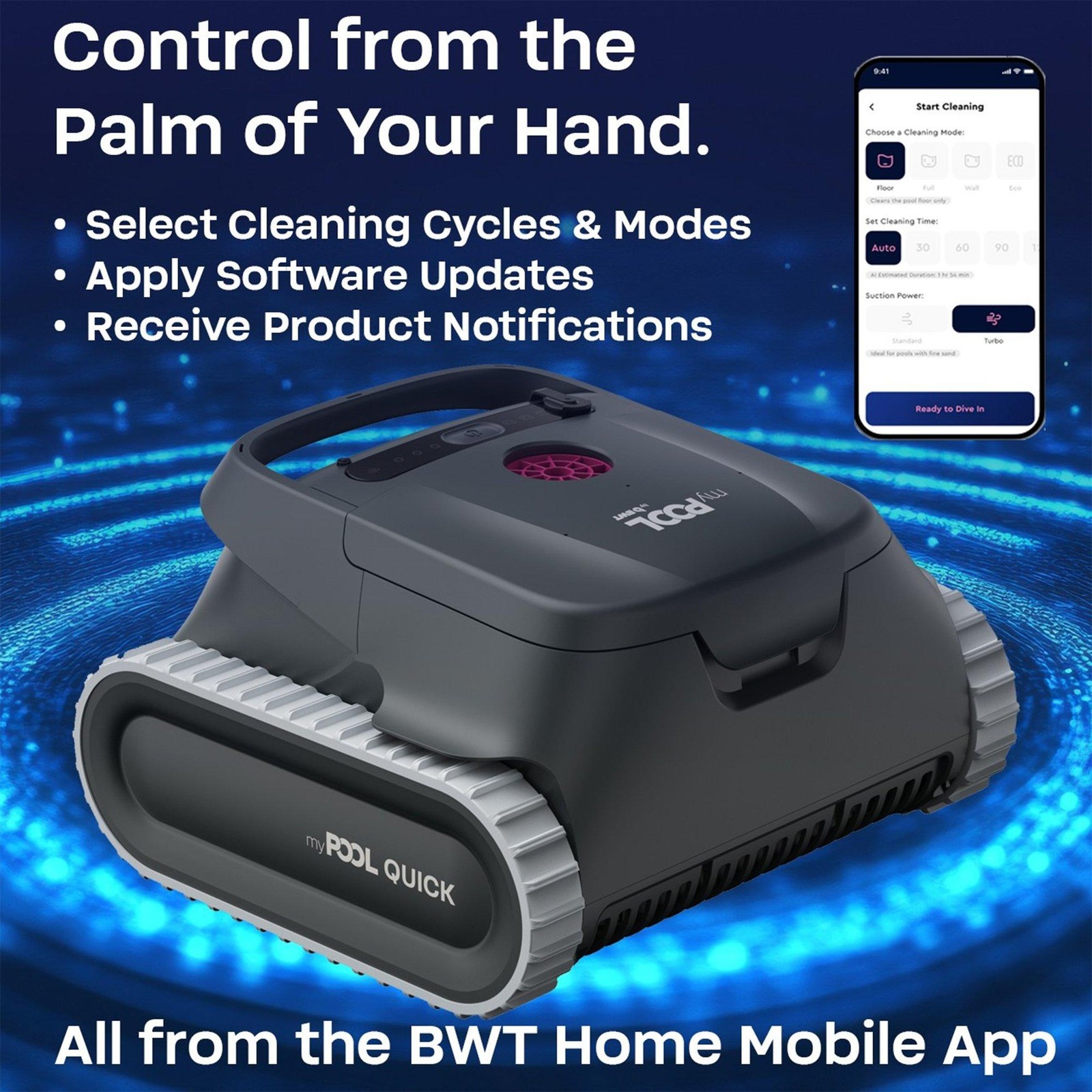 BWT MyPool Quick Robotic Pool Cleaner 10-0103230