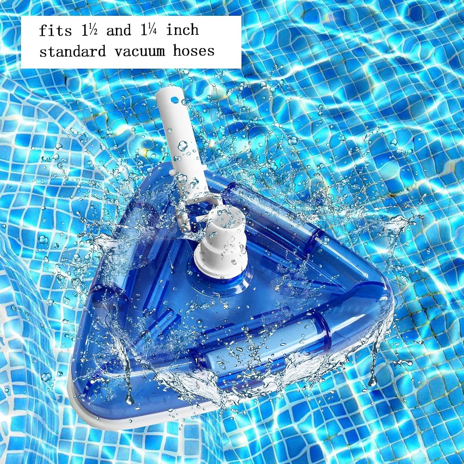 11&Prime; Weighted Pool Vacuum Head, Pool Cleaners Vacuum Head with Nylon Side Bristle