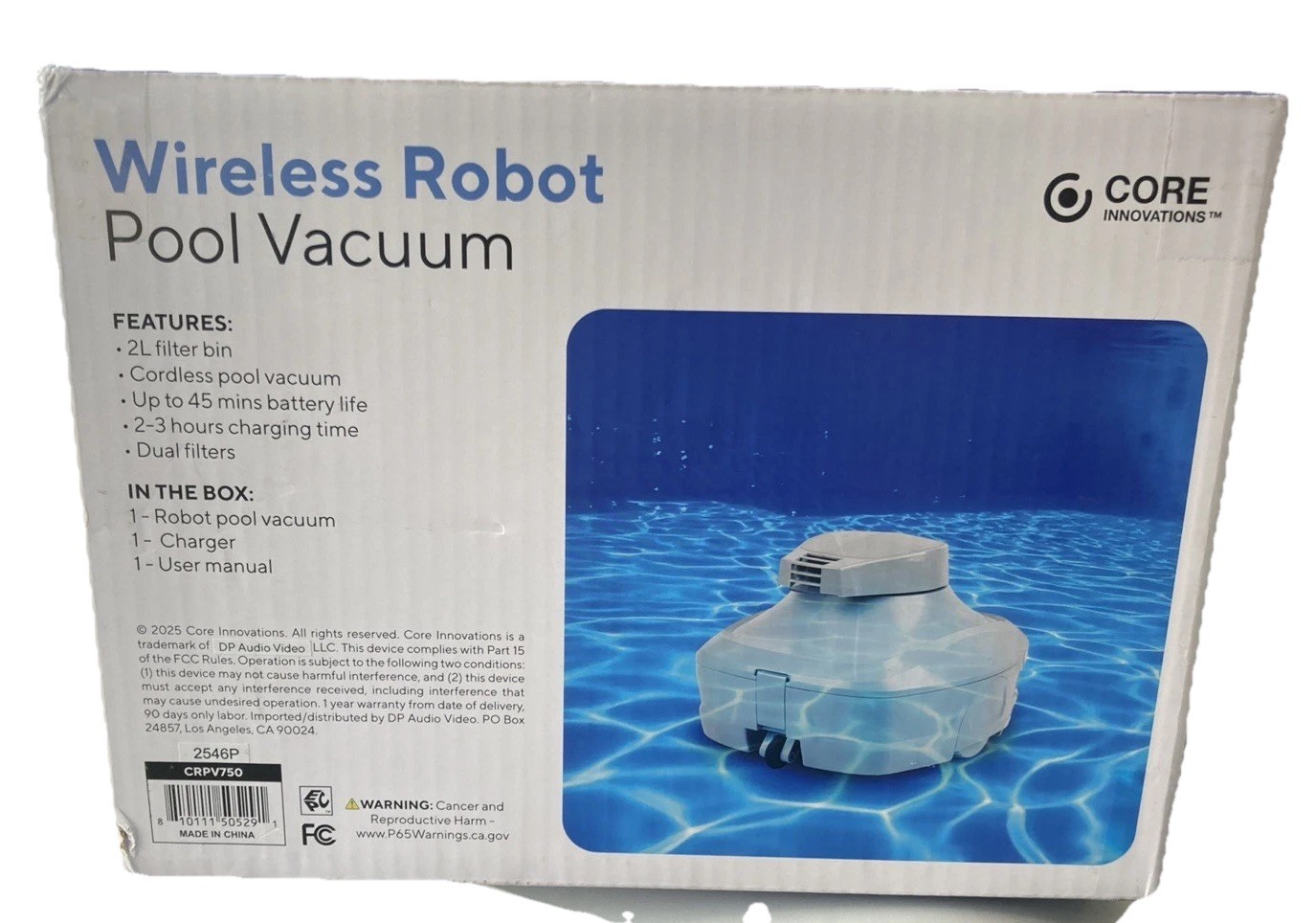 Core Wireless Robotic Pool Vacuum Cleaner Pool Cleaner CRPV750 BRAND NEW