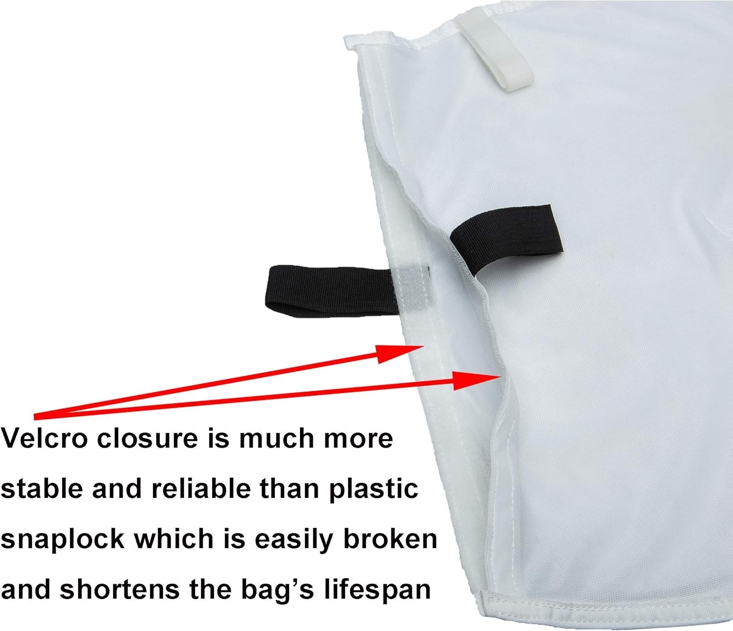 Enhanced Capacity Pool Cleaner Debris Bag with Innovative Pulling Tab Feature
