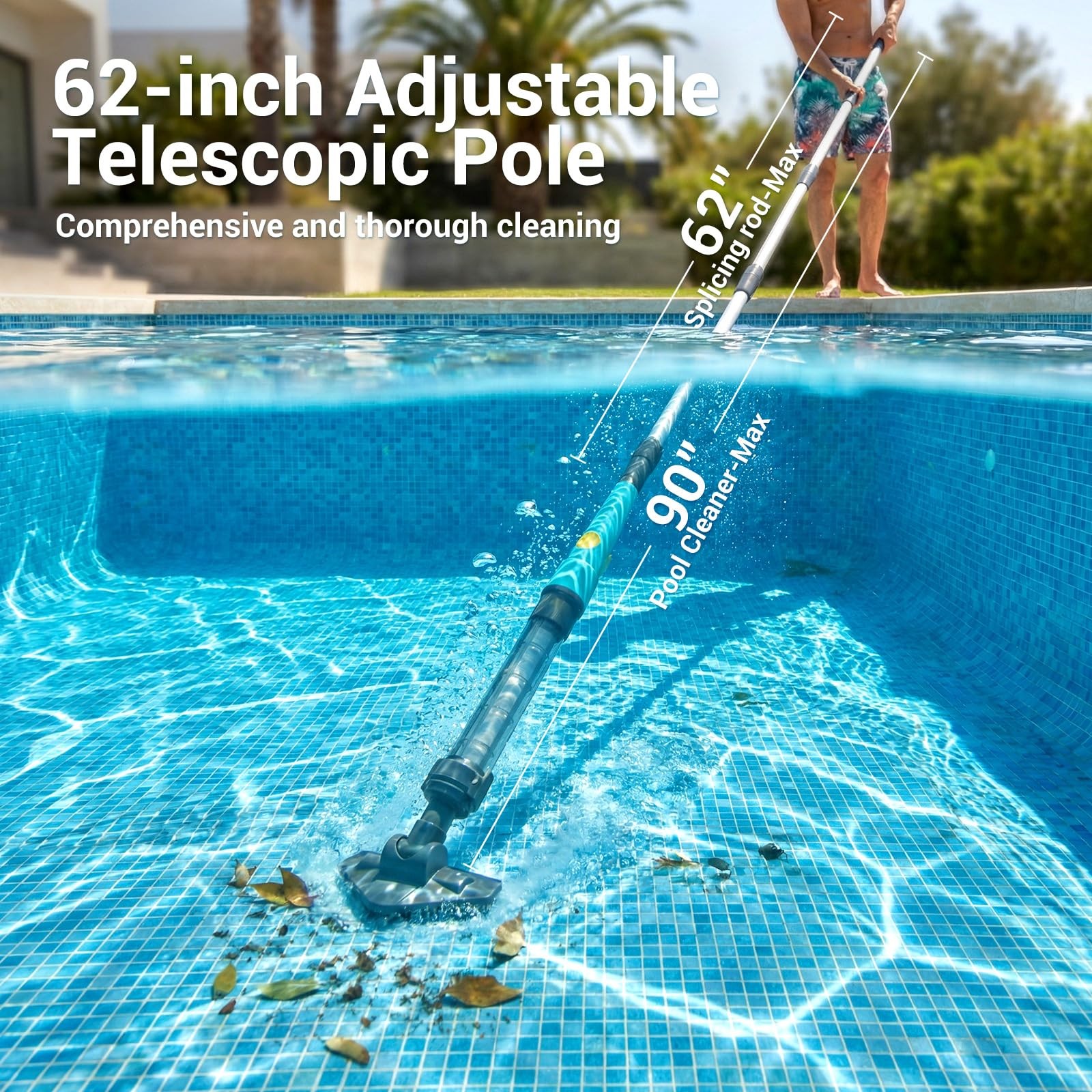 MUTAOMWY Hot Tub Vacuum,Cordless Handheld Pool Vacuum Cleaner – Pool Cleaner …