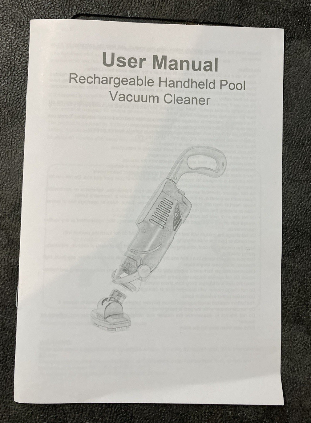 Little Shark Pool Vacuum for Above Ground Pool, Hot Tub Vacuum with 60w Motor