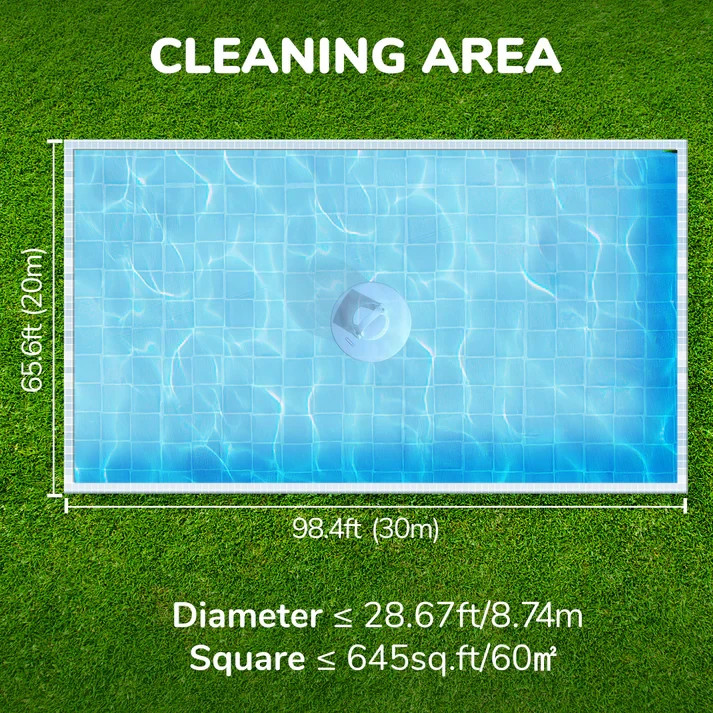 Seauto Cordless Pool Vacuum Above Ground Pool & Inground Swimming Pool