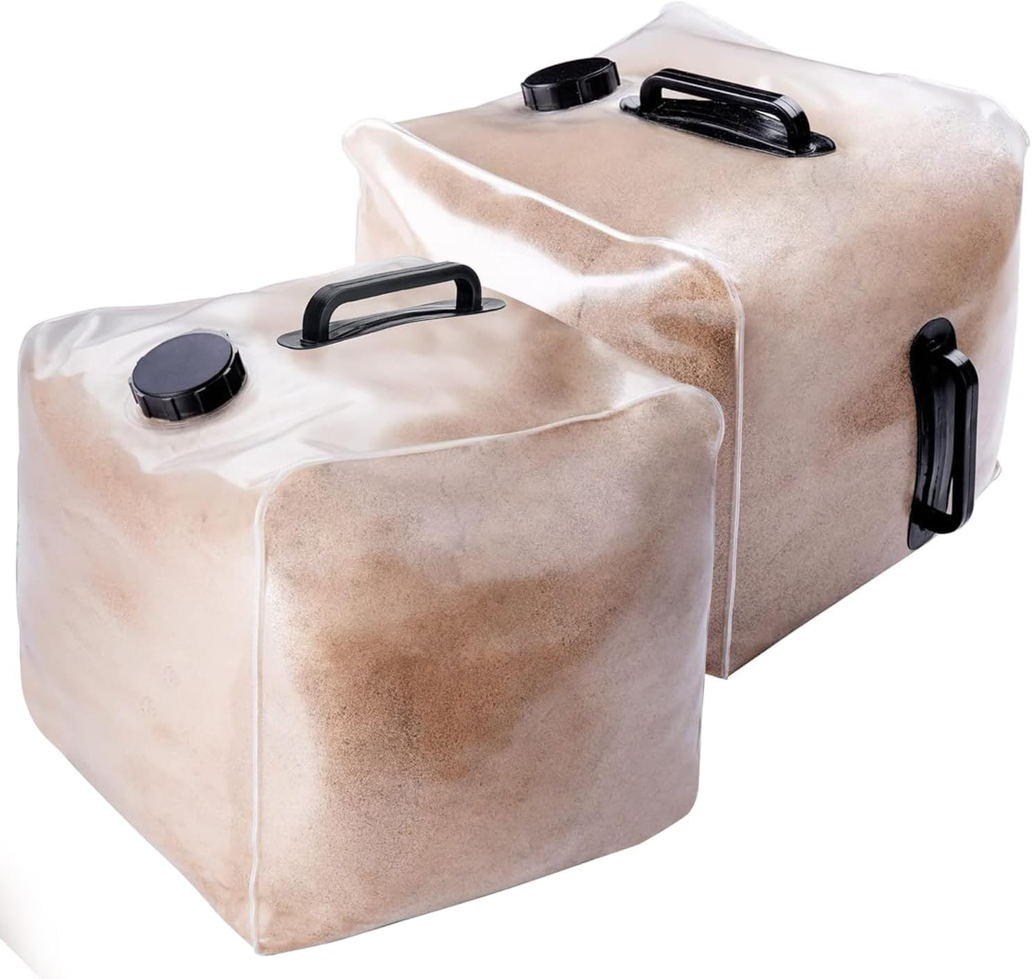 2 Pack Heavy Duty Pool Weight Plastic Sand Bags, 50 LB Universal Pool Weight for