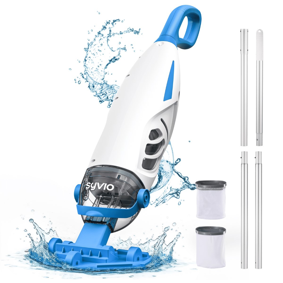 Syvio Cordless Handheld Pool Vacuum Cleaner, 26.5 Gal/Min Suction (E10051011)