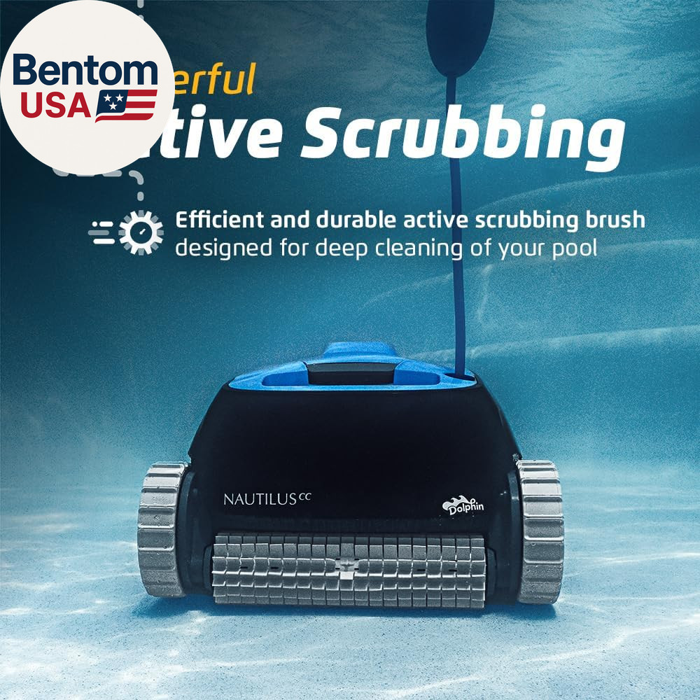 Nautilus CC Automatic Robotic Pool Vacuum Cleaner, Wall Climbing Scrubber Brush,