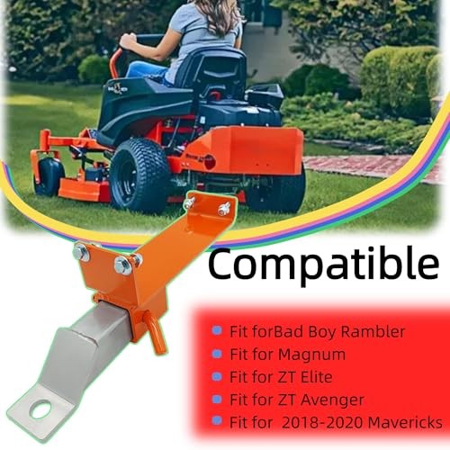 2 Inch Hitch Kit for Bad Boy Mowers, Heavy Duty Trailer Tow Hitch Receiver