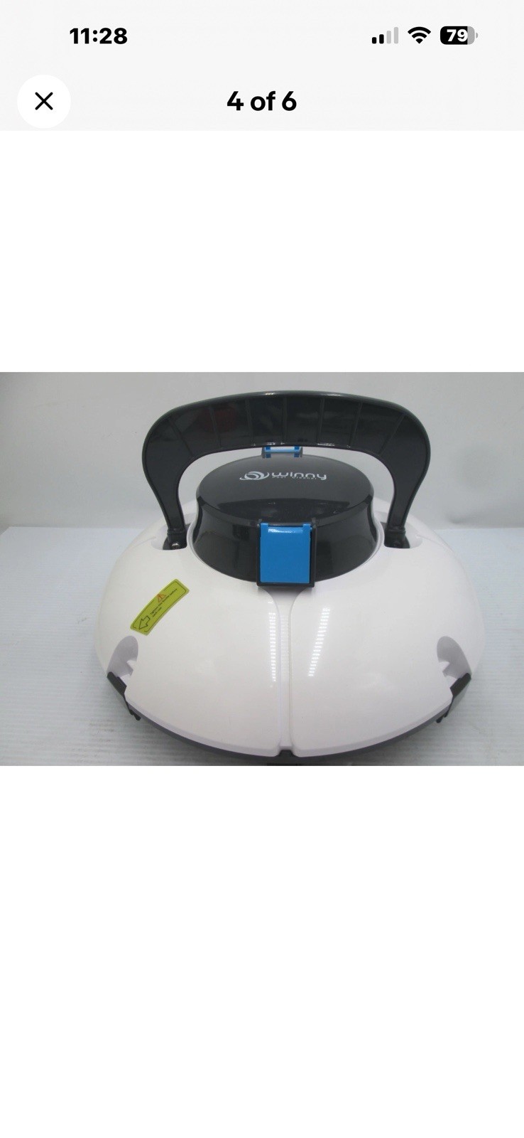 Cordless Robotic Pool Cleaner,Pool Vacuum with Auto- Parking, Lightweight Open