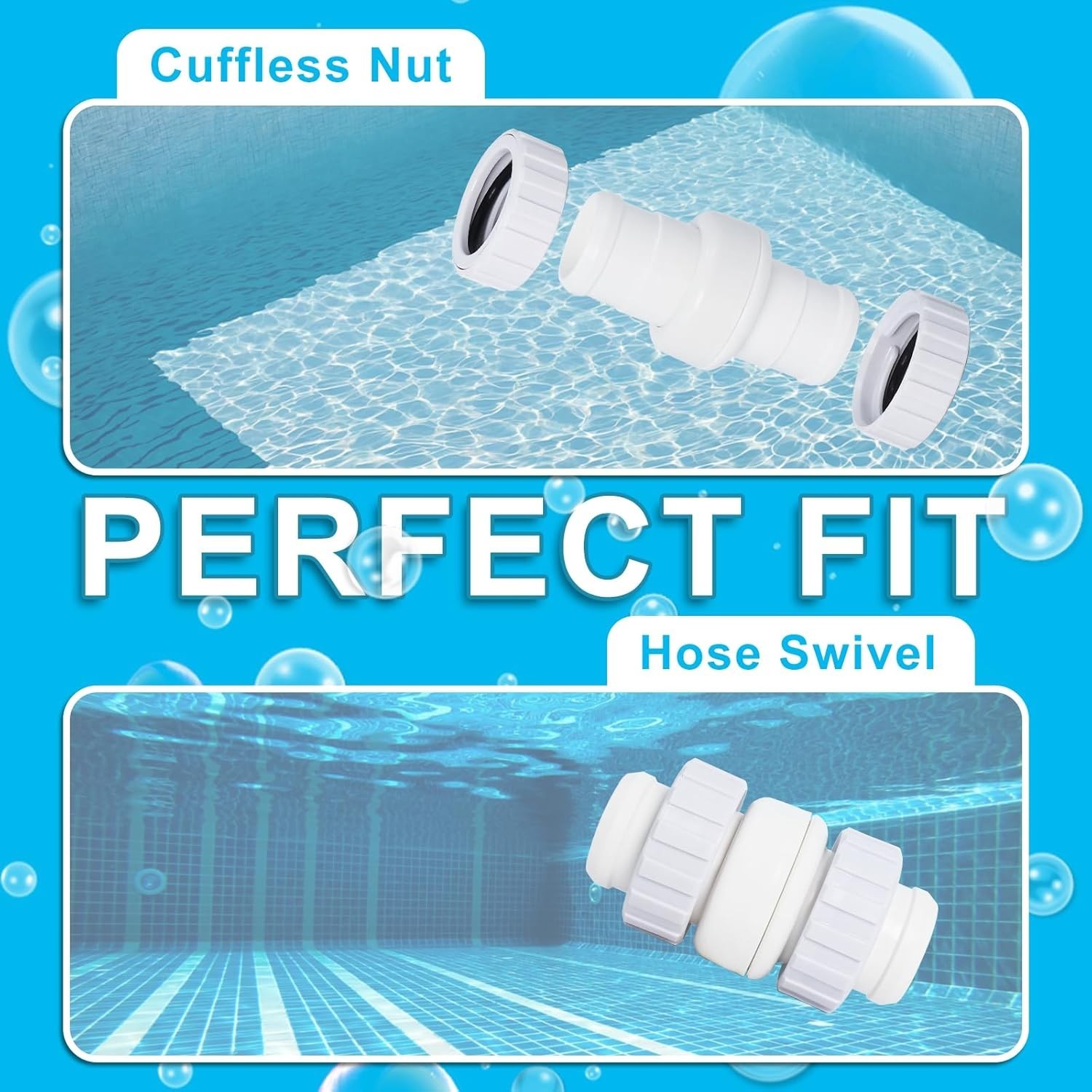 Replacement Hose Swivel and Nut Set for Polaris 360 Pool Cleaner Maintenance