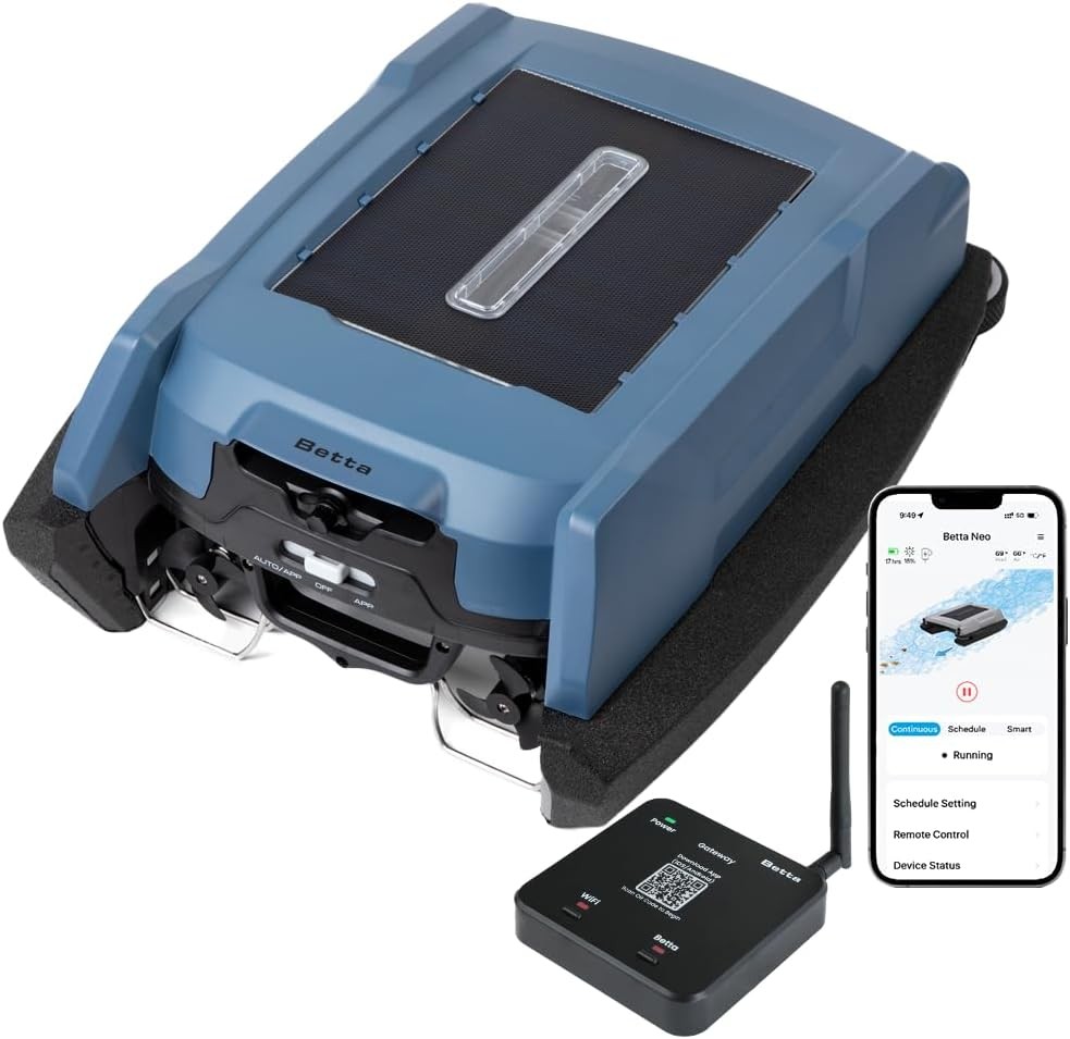 Betta Neo Solar Robotic Pool Skimmer App Control Weather Adaptive