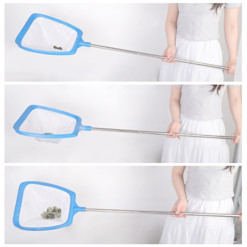 Swim Pool Net With Ergonomic Handle For Efficient Debris Removal In Any Depth