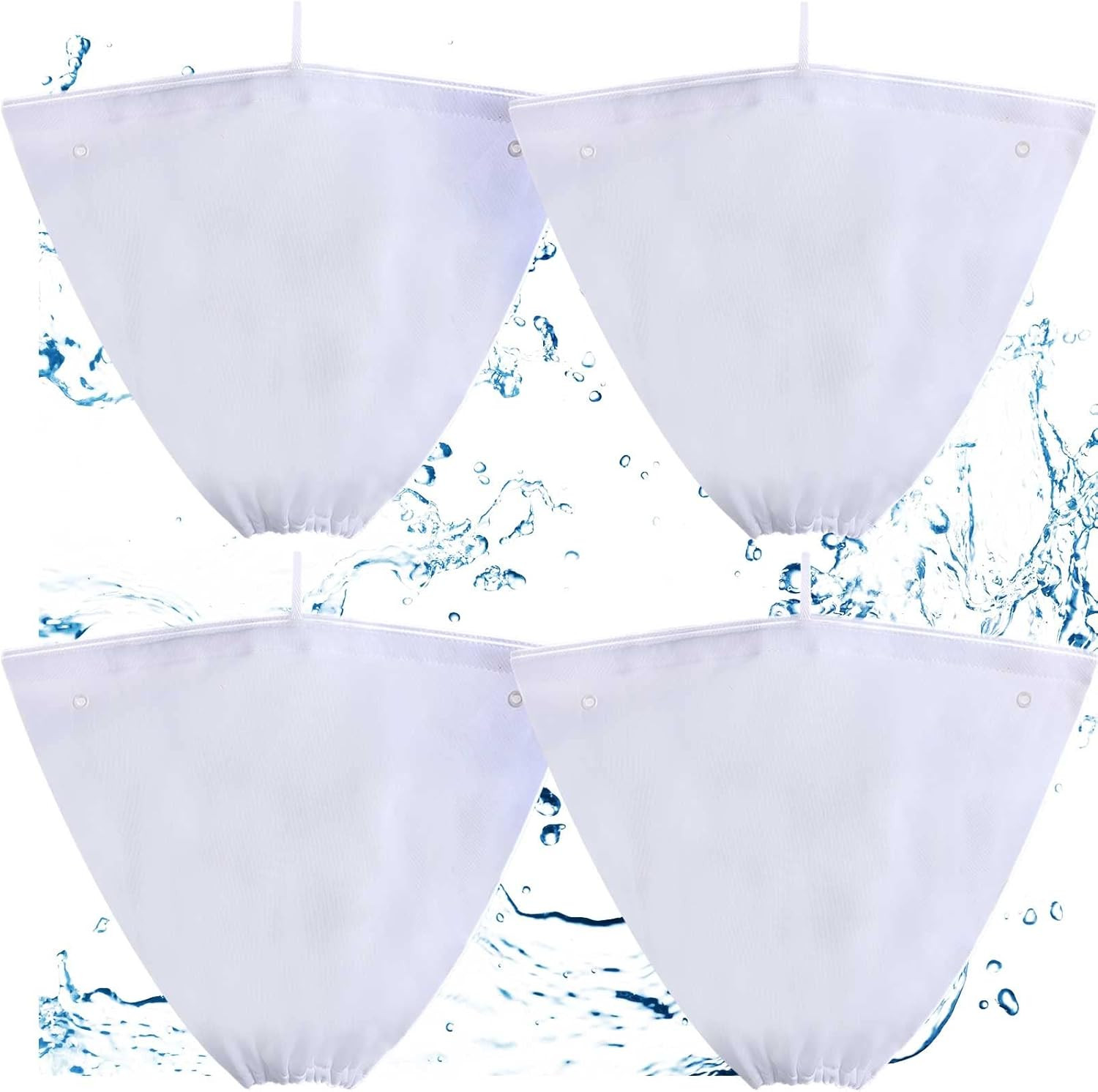 4 Pcs Pool Cleaner Fine Filter Bag Pool Spa Part Replacement Compatible with Aqu