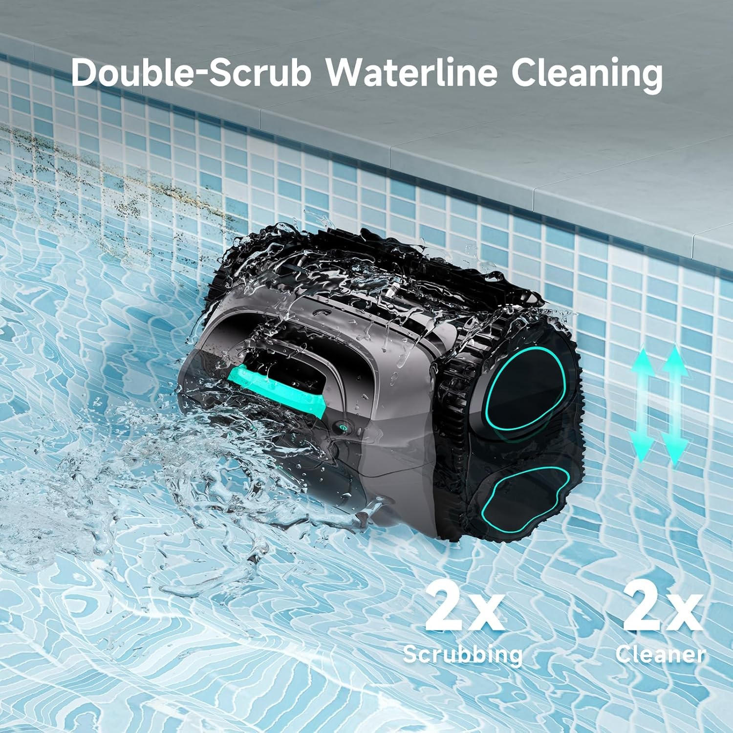 WYBOT C1 Cordless Robotic Pool Cleaner Inground Above Ground Vacuum App Control