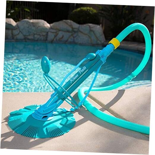 Automatic Pool Cleaner Sweeper Vacuum Pool Cleaner Sweep High Flow Side Blue
