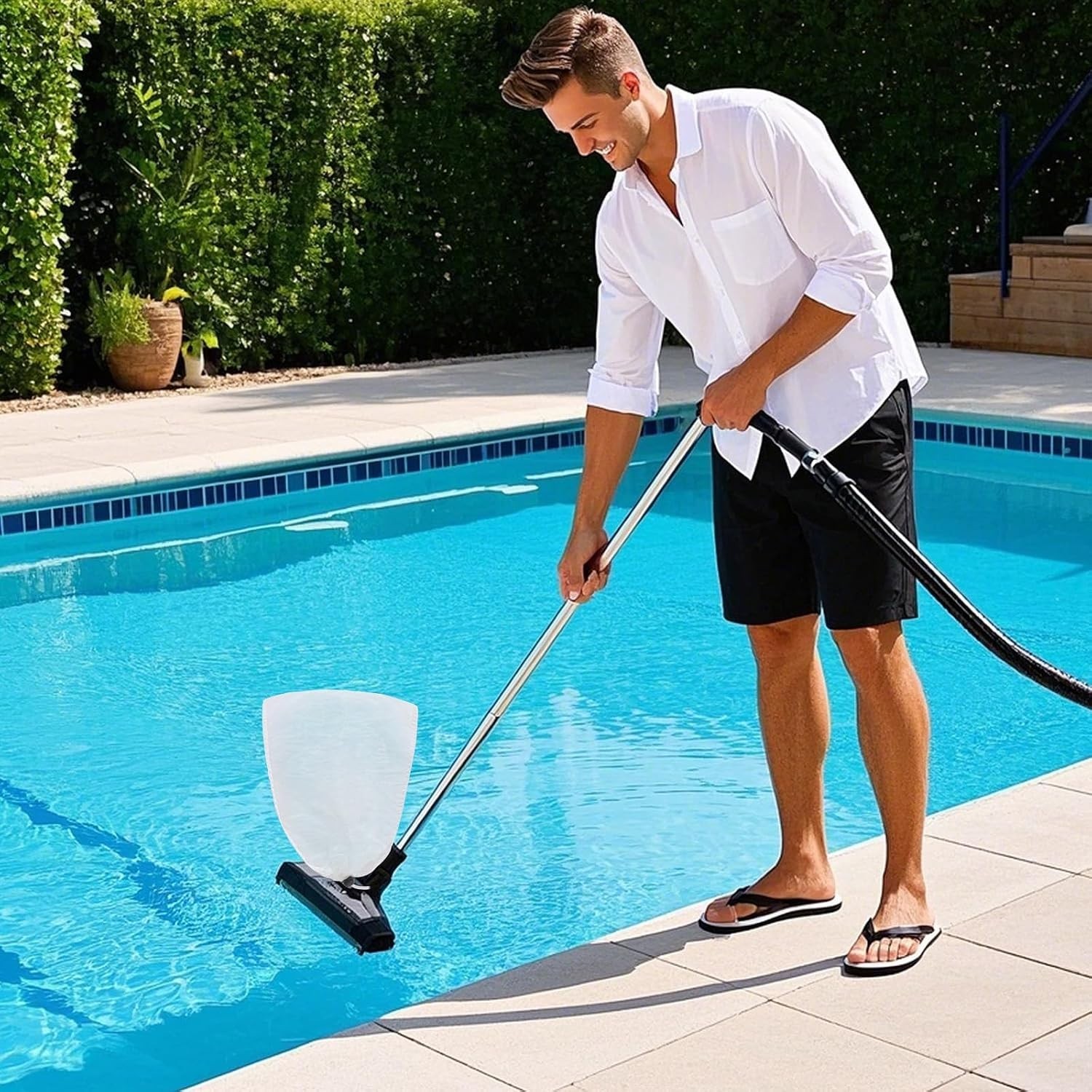 Durable 6 Pcs Pool Skimmer Net Bags – Reusable Filter Bags for Easy Cleaning