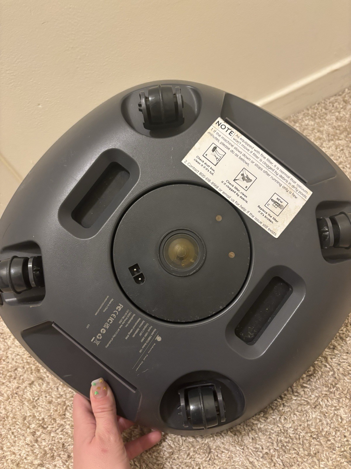 Aiper RC802 Robotic Pool Cleaner Portable White/Black with Filter & Charger