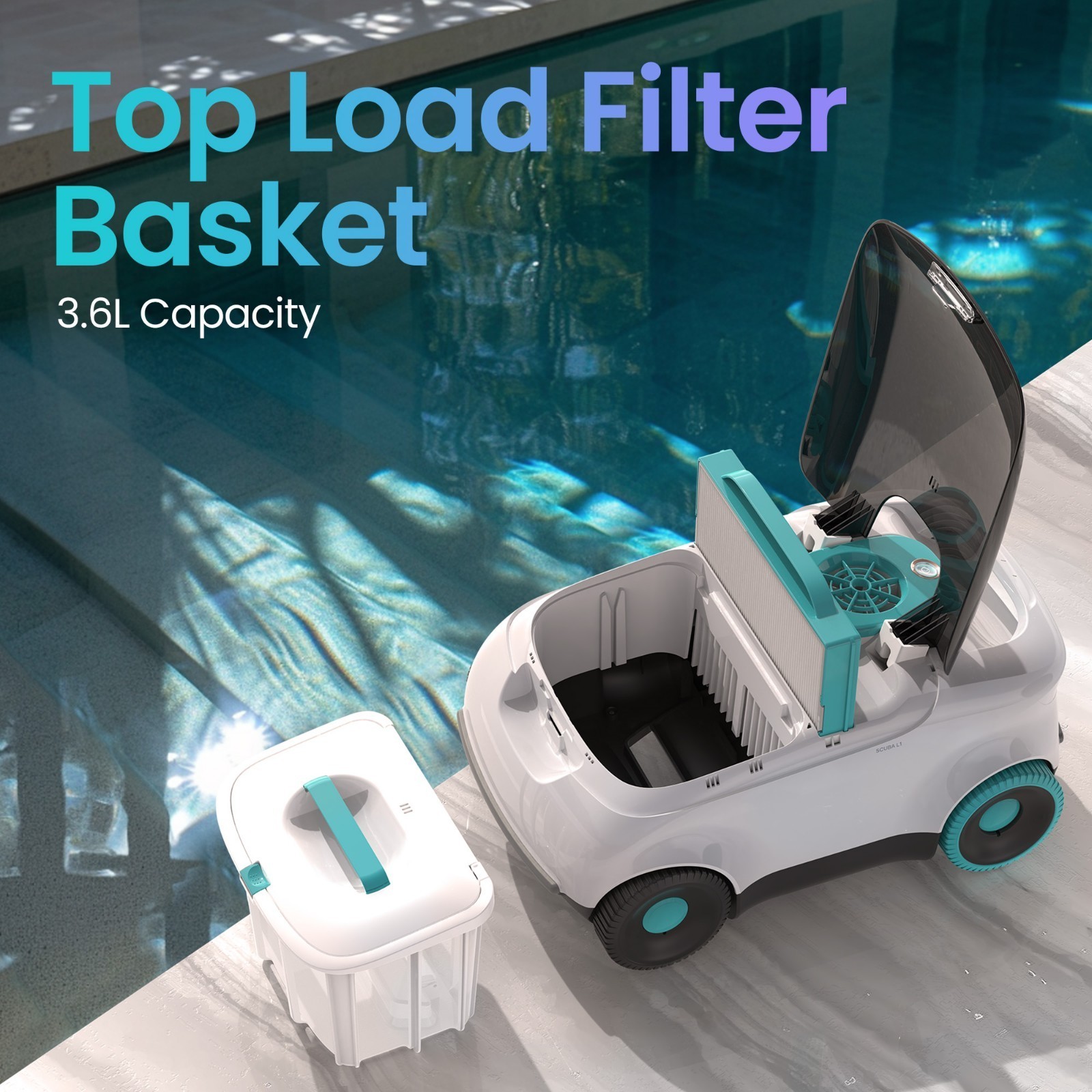 AIPER Scuba L1 Pool Cleaner Robot for Above Ground Smart Parking Pool Vacuum