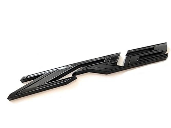OEM ZR2 Emblems Badges – Black – Two Side – Plus Rear Silverado Set – 4 Pack