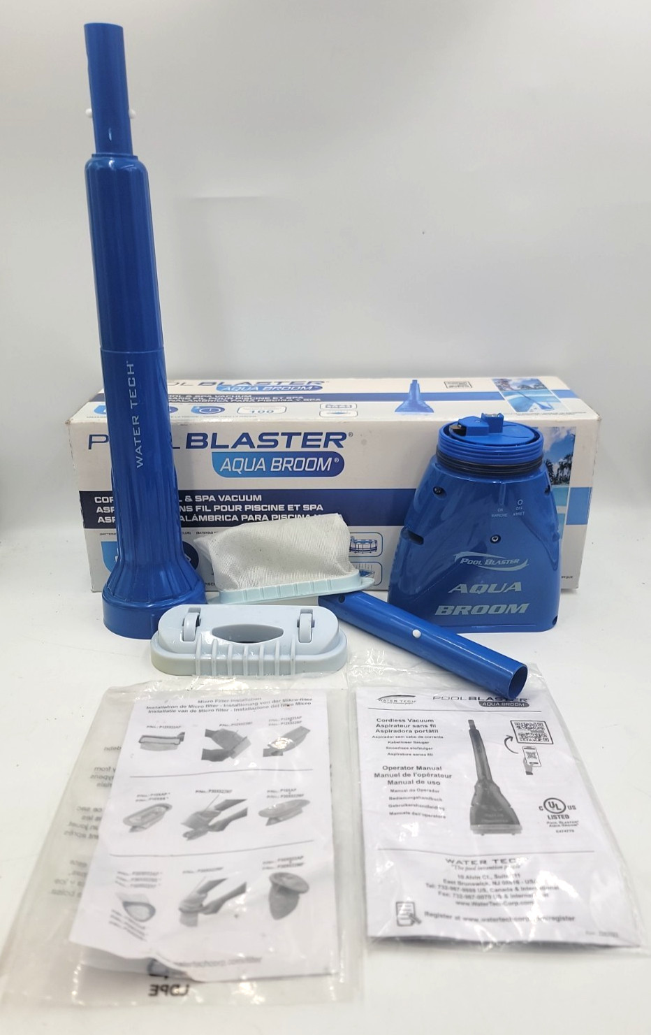 Pool Blaster Aqua Broom Turbo Cordless Rechargeable Spa Pool Vacuum Cleaner
