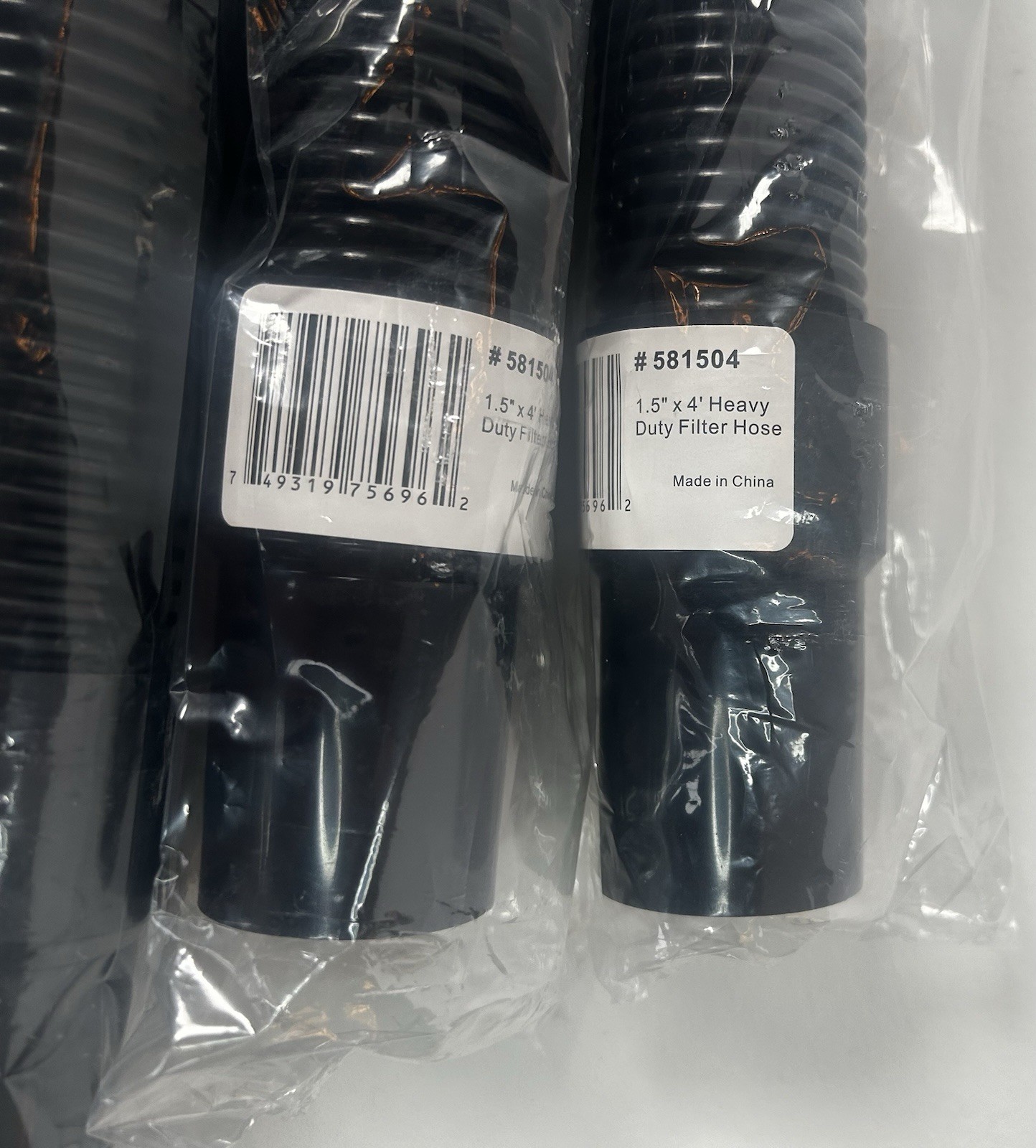Lot Of 5 – 4’ Heavy-Duty Above Ground Pool Hose 1.5&Prime; – Filter Connecting Hose