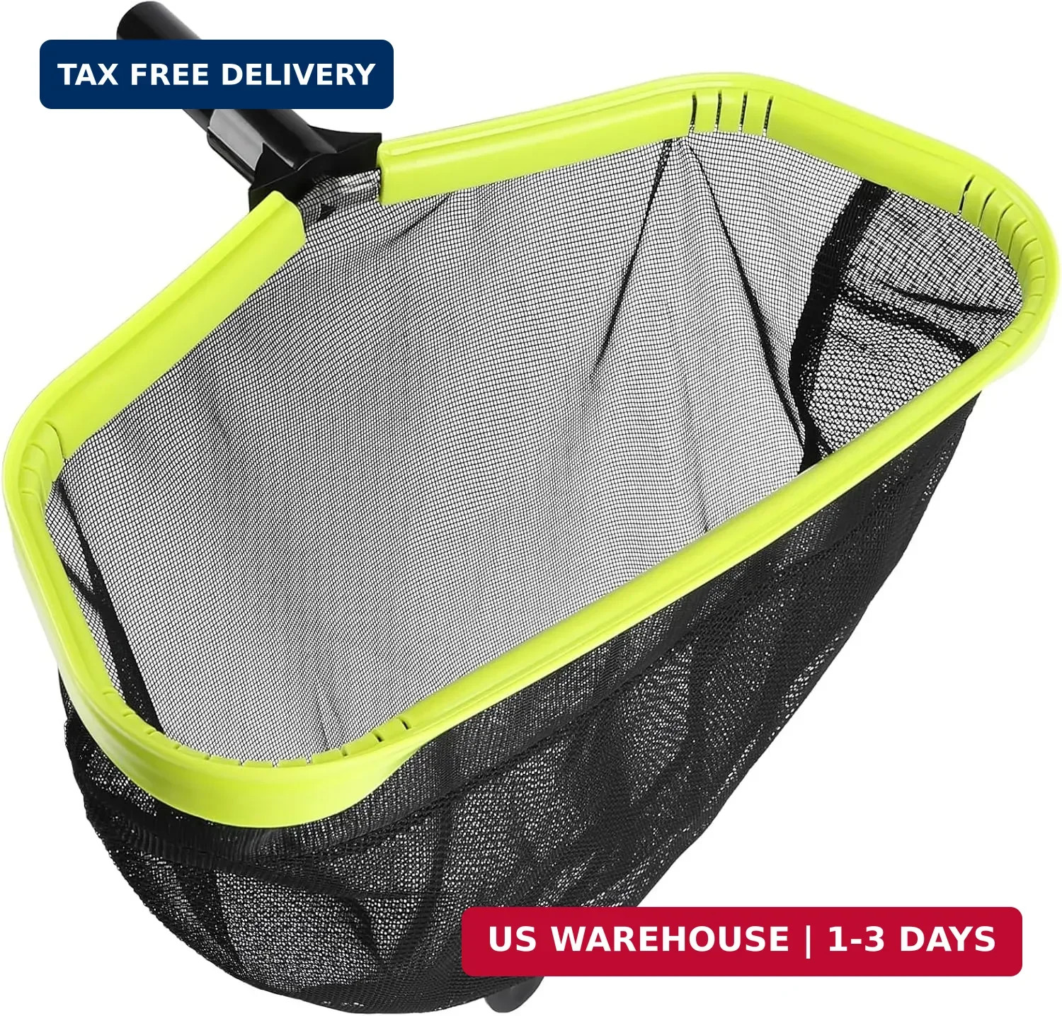 Double-Layer Deep Bag Pool Skimmer Net with Reinforced Frame – Fine Mesh Pool Le