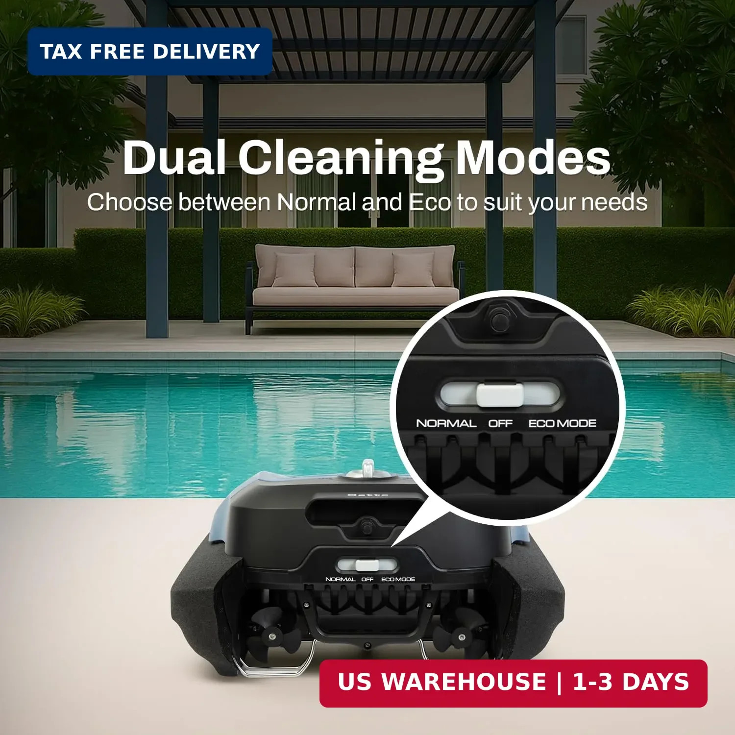 Betta Flex Solar-Powered Robotic Pool Skimmer – Cordless with Dual Cleaning Mode