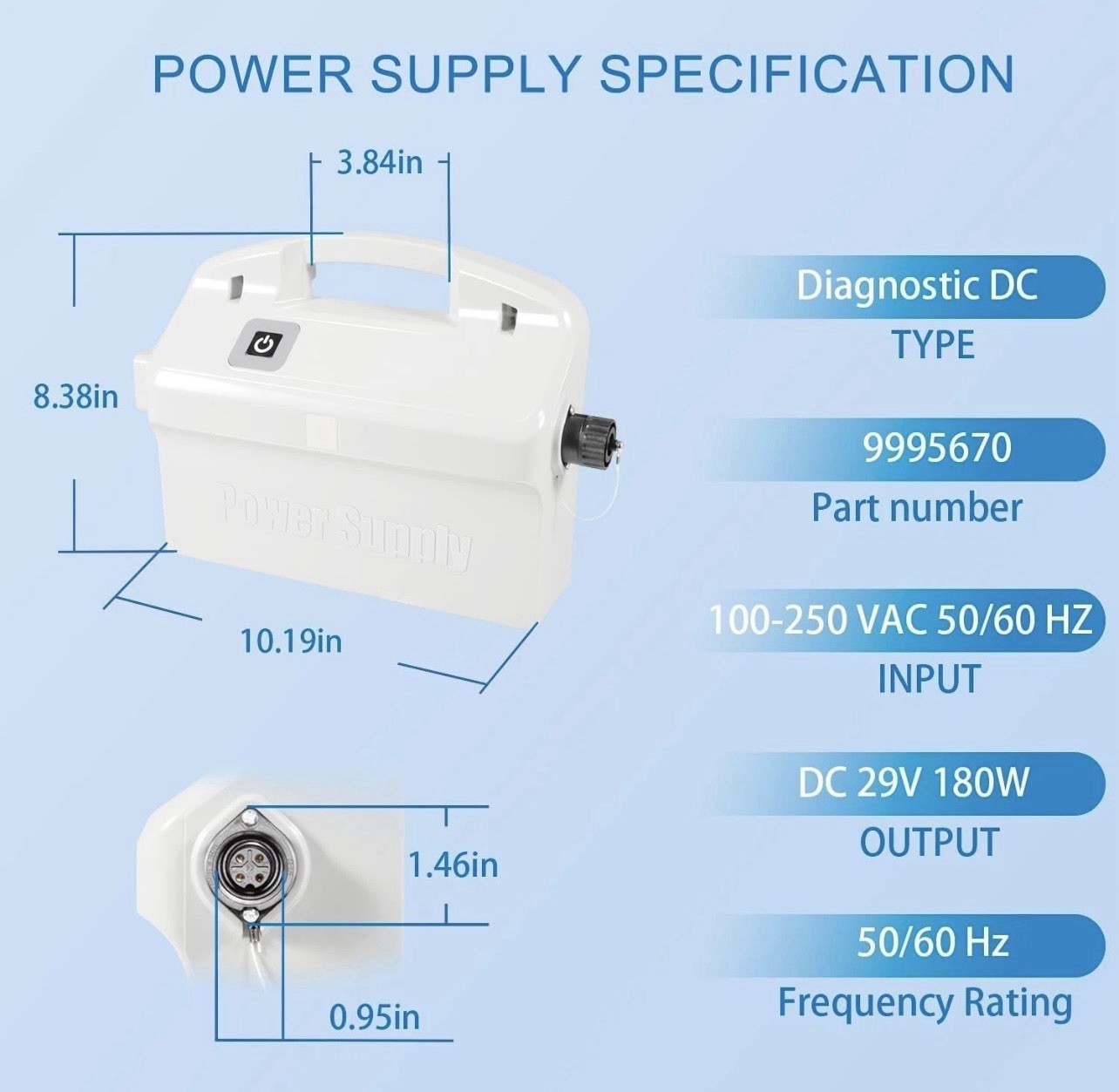 Genuine Basic Power Supply Unit Replacement Part – 9995670-US-ASSY