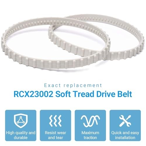 2 Pack Premium Heavy-Duty Rubber Drive Belts for Aquavac Tiger Shark & SharkVac