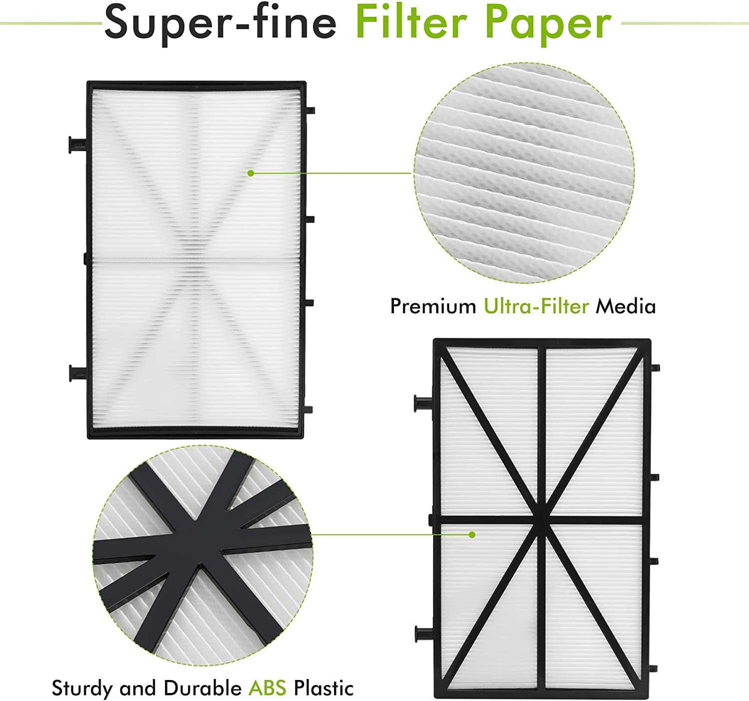 M400 Ultra Fine Cartridge Filter Panel 4 Pack Fits M200 M500 Wave 65 90