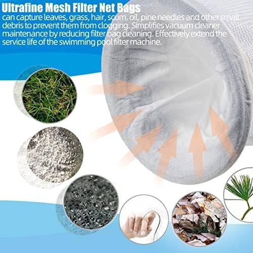(20 Pack) Pool Micro Filter Mesh Bags for Pool Blaster Water Tech Catfish Ultra