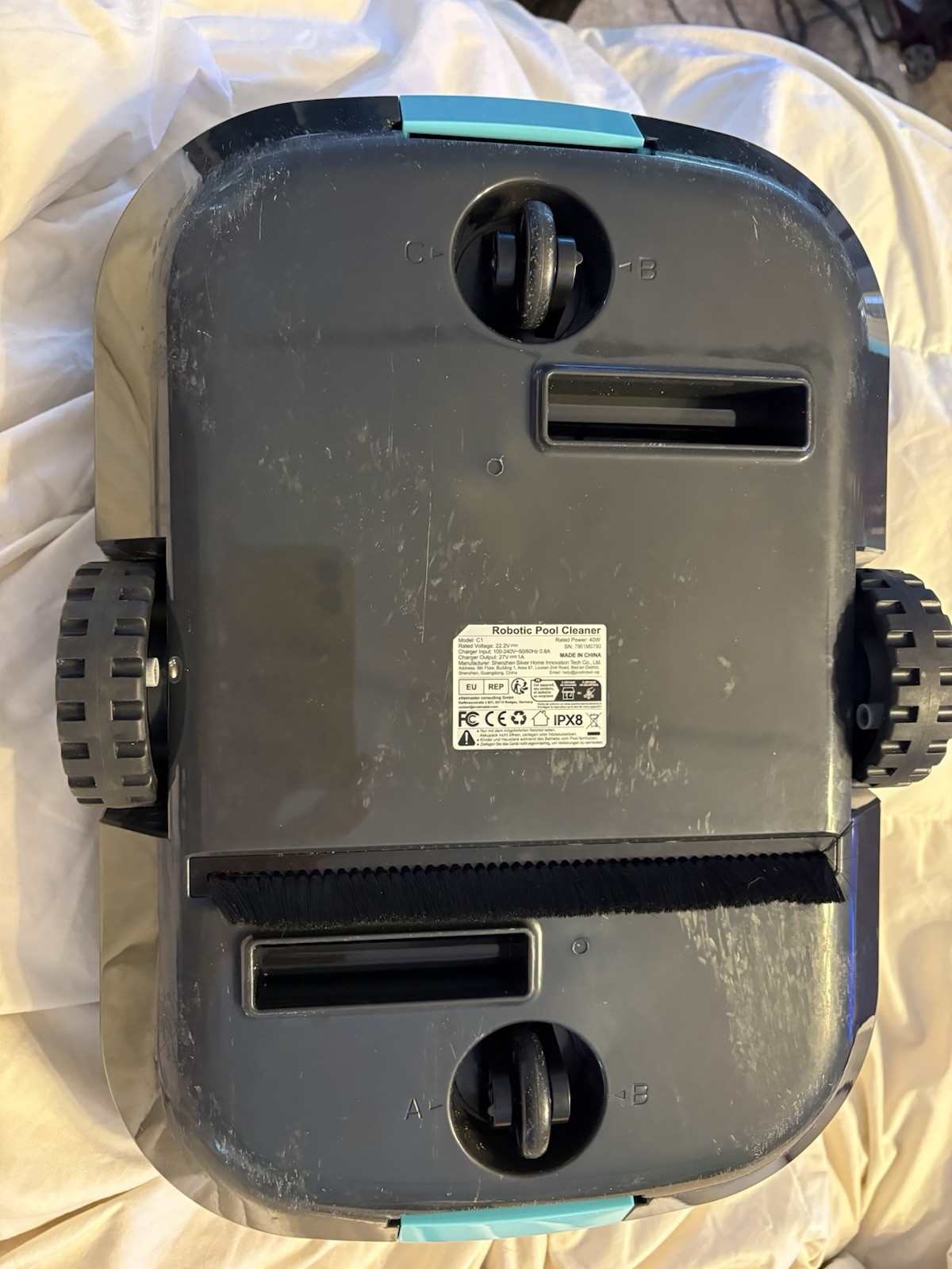 WYBOT C1 Cordless Robotic Pool Cleaner Pool Floor Above/In-Ground