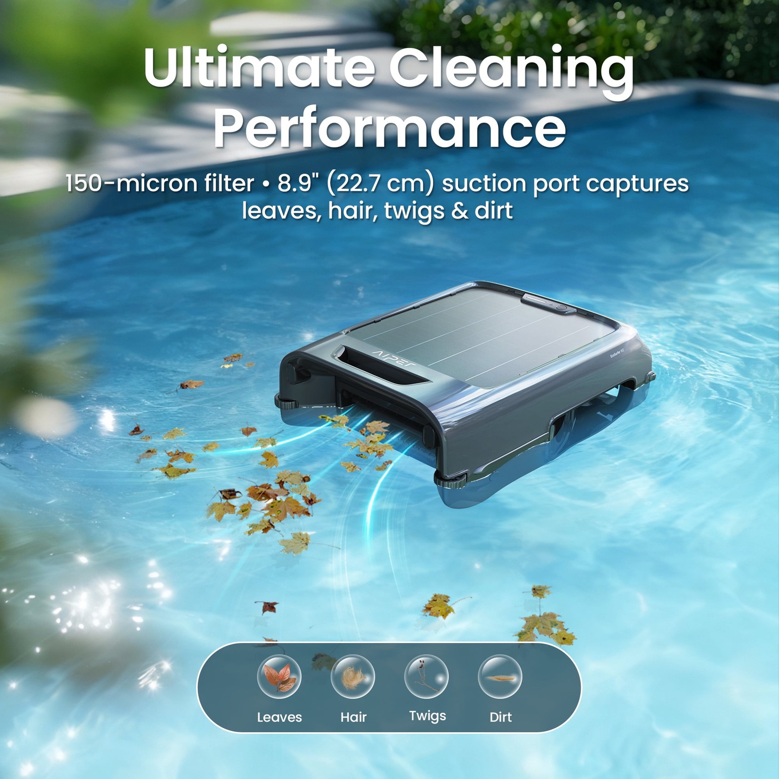 Aiper EcoSurfer W2 Cordless Robotic Pool Skimmer