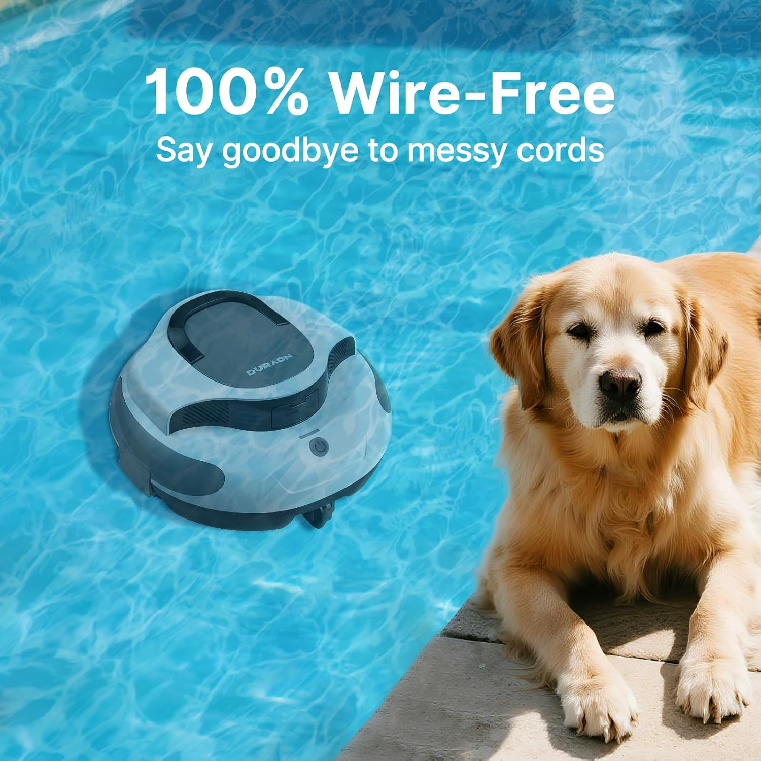 Aquaguard SE III Cordless Robotic Pool Cleaner Pool Vacuum Self-Parking for Pool