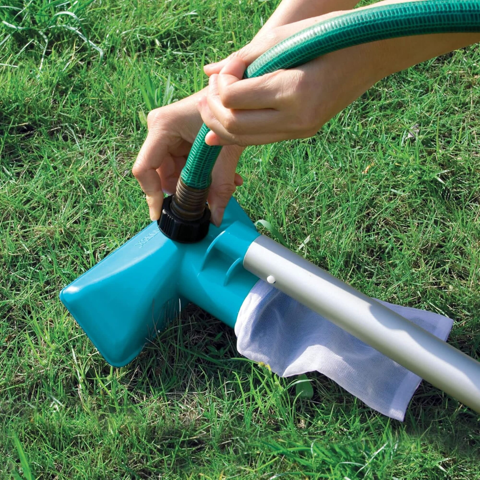 Intex Pool Maintenance Kit with 94&Prime; Aluminum Pole, Vacuum & Surface Skimmer