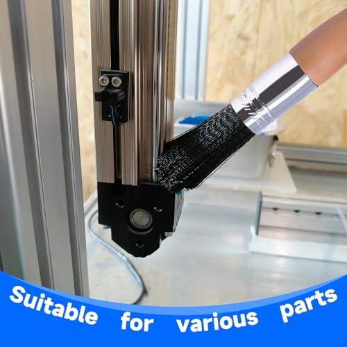 Parts Cleaning Brush Home and Auto Use Parts Cleaner Brush Solvent Black 6pcs