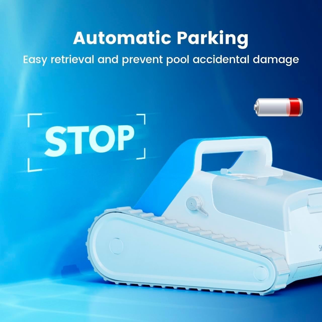 SMOROBOT X10 Cordless Rechargeable Wall Climbing Robotic Swimming Pool Cleaner