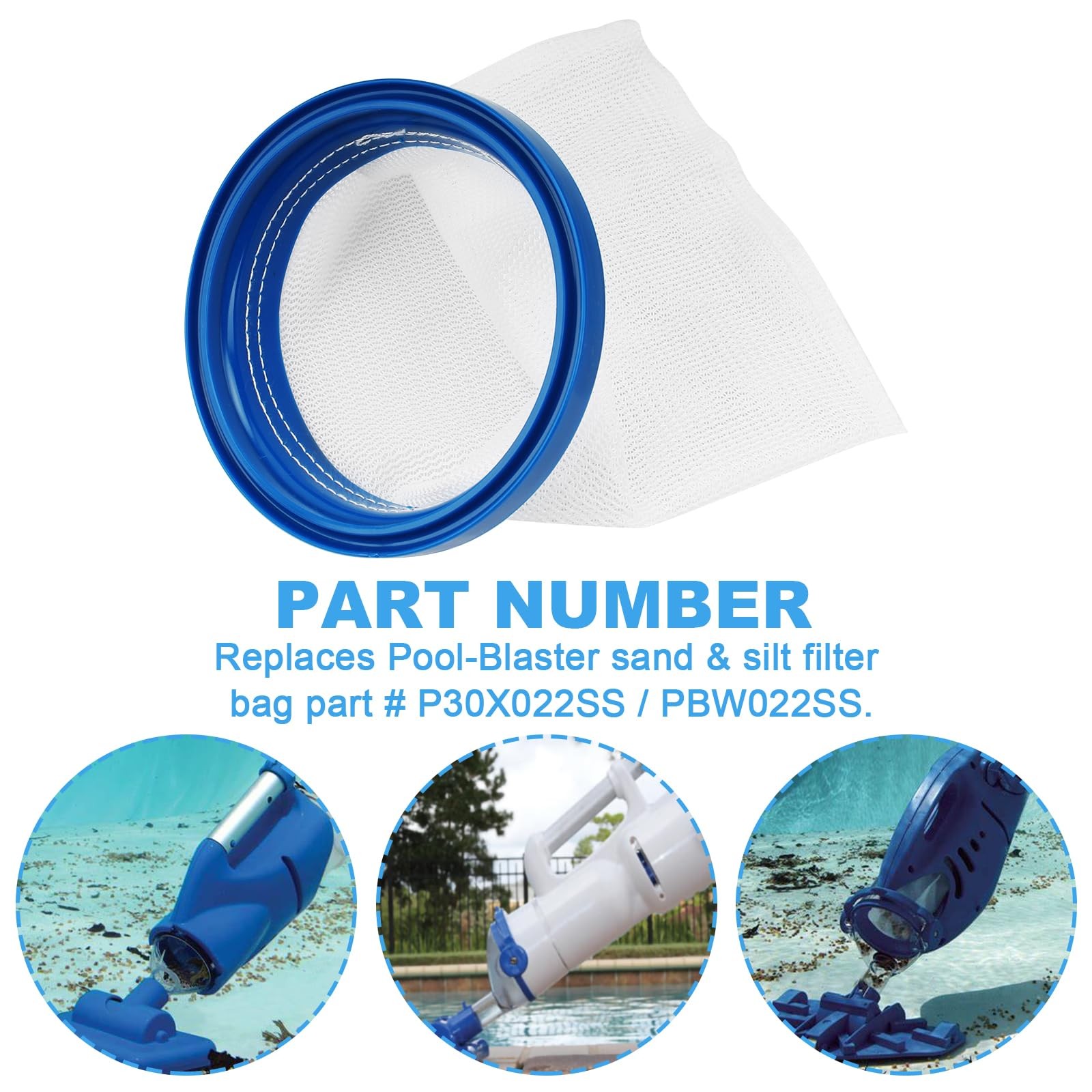 Filter Bag for Pool Blaster Water Tech Max CG, Max HD, Millennium, and Volt F…