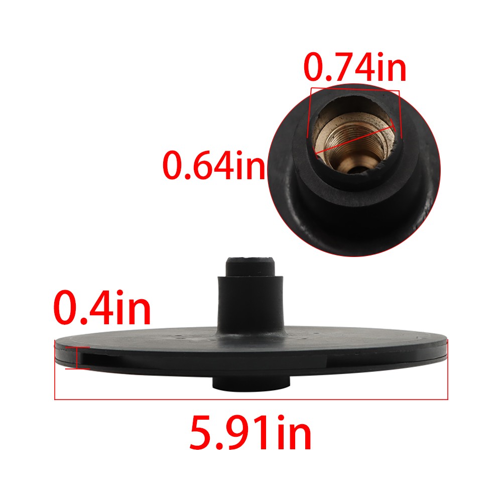 Booster Pump Impeller Pool Cleaner Part for Polaris New Style PB4-60 R0536400
