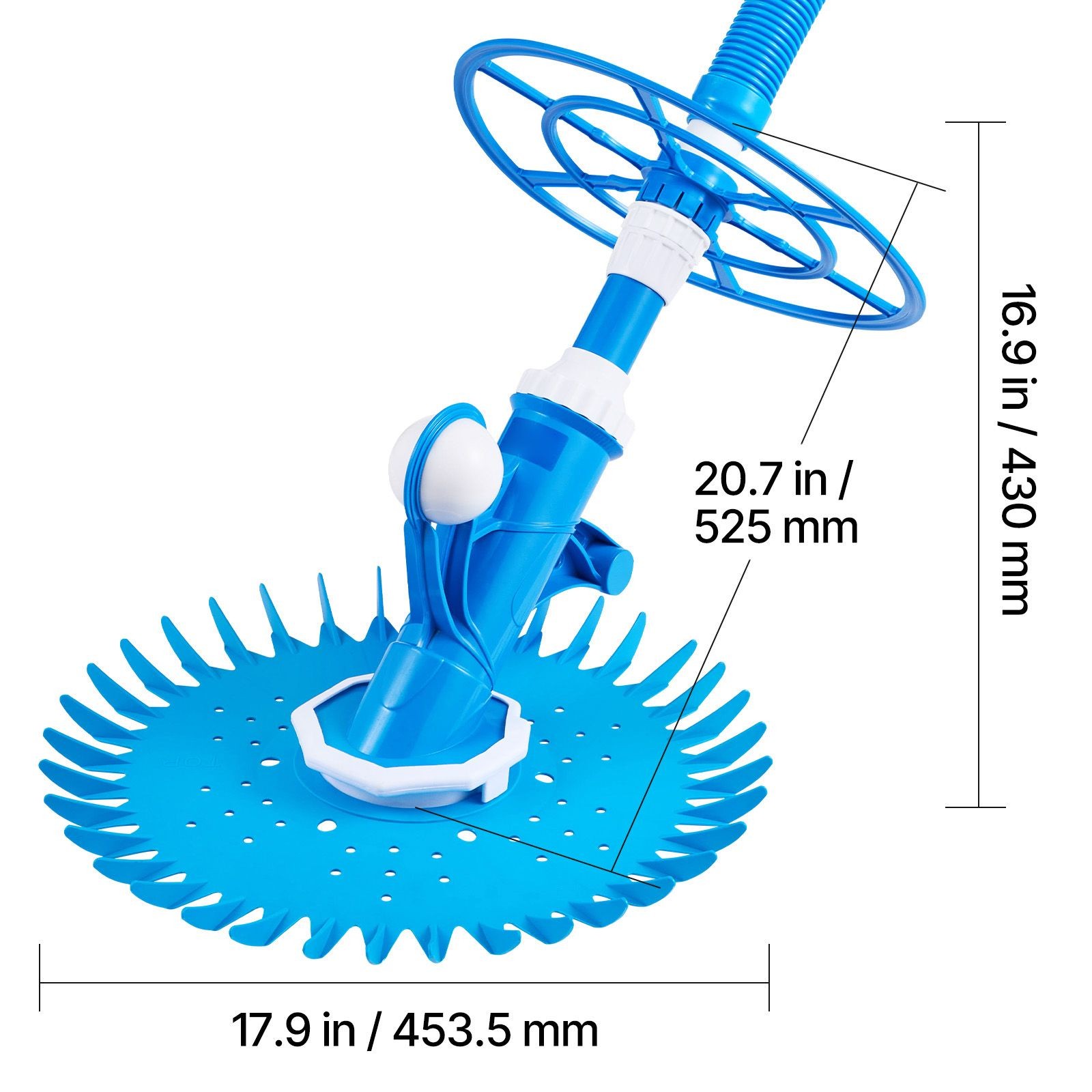 Automatic Suction Pool Cleaner with 12 Hoses for In – Ground & Above – Ground