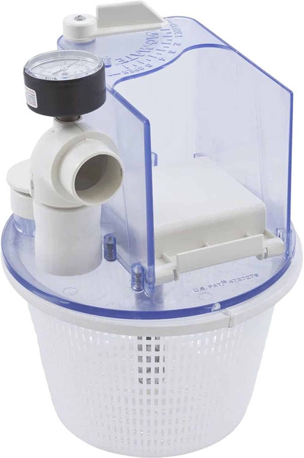 Smart Vac-Mate Pool Skimmer Attachment – White – Maximizes Surface Skimming