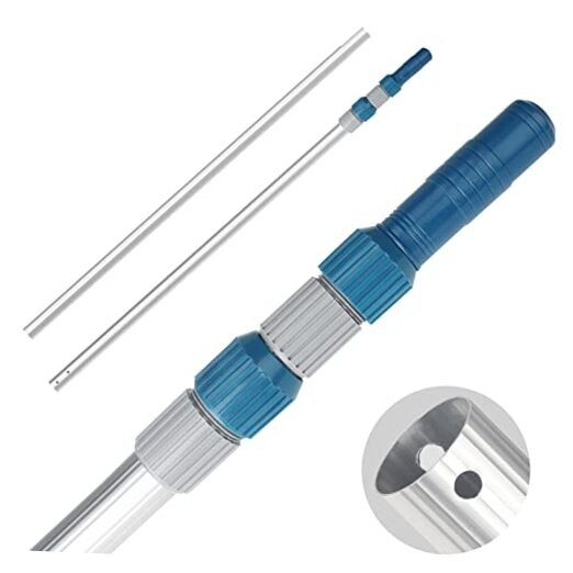 Professional 16 Foot Telescopic Aluminum Swimming Pool Pole – Attach 16ft
